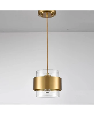 Moose Modern Brass Kitchen Pendant Light Adjustable Hanging Light