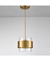 Moose Modern Brass Kitchen Pendant Light Adjustable Hanging Light