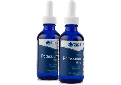 Trace Minerals Liquid Ionic Potassium Dietary Supplement | 99 mg Potassium Powered by Concentrace Electrolytes | Supports Hydration, Energy