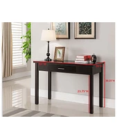 Kings Brand Furniture Wood Home & Office Parsons Desk with Drawer, Espresso