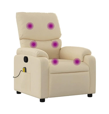 vidaXL Massage Recliner Chair Fabric