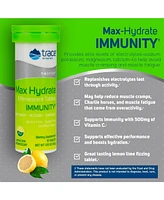 Trace Minerals Max Hydrate Immunity | High Performance Electrolyte Fizzing, Immune Support | Magnesium, Sodium, Potassium, Vitamin C Non Gmo | Lemon L