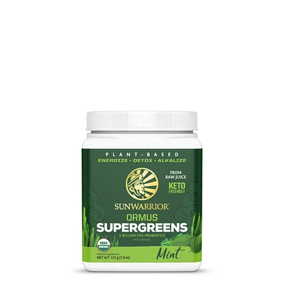 Sunwarrior Ormus Supergreens, Mint, Sunwarrior, 7.9 oz (45 Servings)