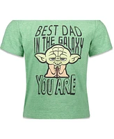 Starwars Boys Star Wars Darth Vader Yoda Father's Day Pullover T-Shirt to