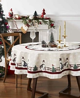 Avanti Country Snowman Polyester Tablecloth