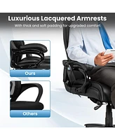 Sugift 400lb Pu Leather Massage Office Chair