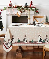 Avanti Country Snowman Polyester Tablecloth