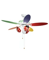 Sugift 52 Inch Kids Ceiling Fan with Pull Chain Control