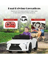 Sugift Lexus LC500 Licensed Kids 12V Ride Remote Control Electric Vehicle