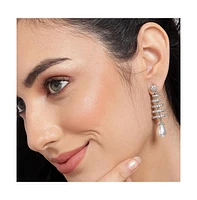 Sohi Women's Swirl Drop Earrings