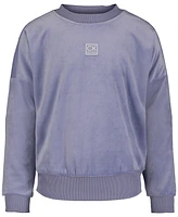 Calvin Klein Performance Big Girls Luxe Velour Pullover Sweatshirt