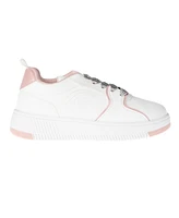 Bebe Little and Big Girls Court Low Top Emboss Script "B" Sneaker