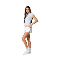 Edikted Women's Izzie Side Stripe Shorts