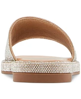 Madden Girl Addiie Rhinestone Platform Slide Sandals