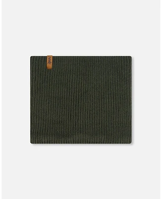 Deux par Deux Boy Mid-Season Knit Neckwarmer Forest Green - Toddler|Child