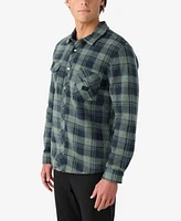 O'Neill Men's Glacier Plaid High Pile Super Button Shirt