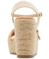 Madden Girl Miina Platform Raffia Wedge Sandals