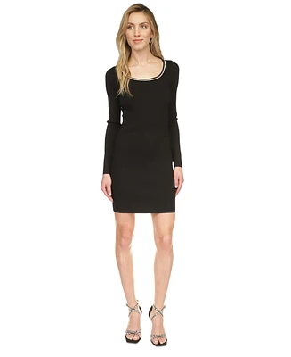 Michael Kors Women's Embellished Scoop-Neck Long-Sleeve Dress