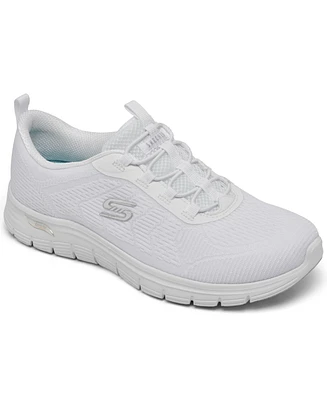 Skechers Women's Arch Fit Vista - Gleaming Walking Sneakers from Finish Line