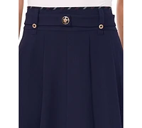 CeCe Women's Front Pleated Mini Skirt