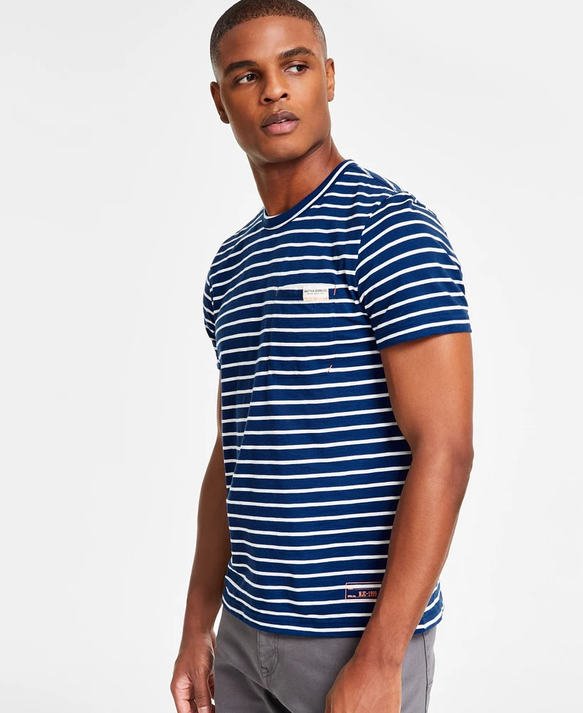 Nautica Men's Striped Crewneck T-Shirt