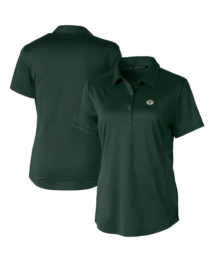 Cutter & Buck Women's Hunter Green Bay Packers Prospect Textured Stretch Polo