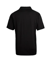 Cutter & Buck Men's Black Detroit Lions Prospect Textured Stretch Polo