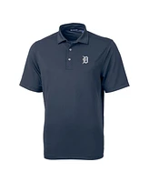 Cutter & Buck Men's Navy Detroit Tigers Virtue Eco Pique Polo