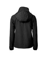 Cutter & Buck Women's Black Indiana Hoosiers Charter Eco Half-Zip Anorak Jacket