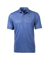 Cutter & Buck Men's Navy Midshipmen Pike Banner Print Polo