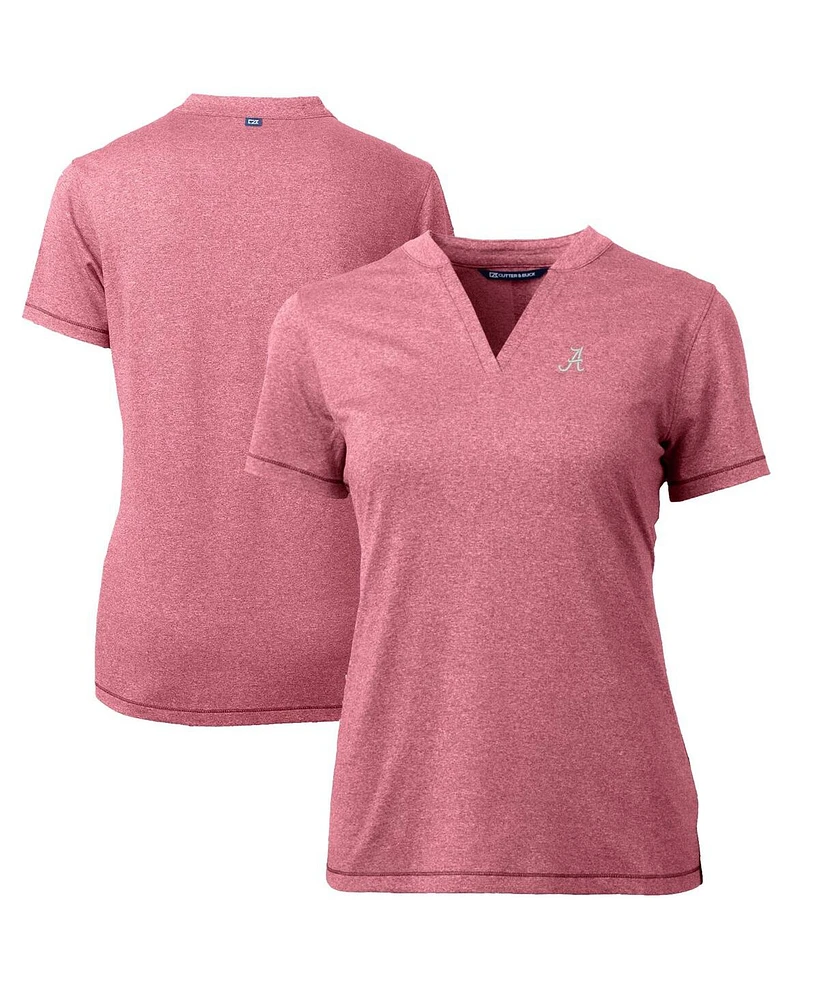 Cutter & Buck Women's Crimson Alabama Tide Forge Blade V-Neck Top