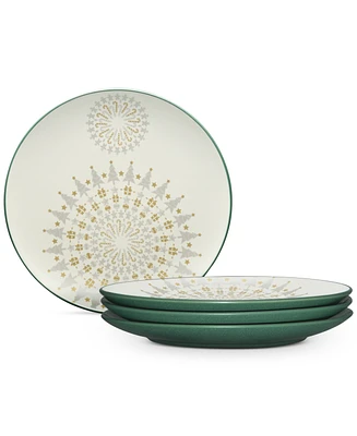 Noritake Dinnerware Set of 4 Colorwave Spruce Holiday Plates