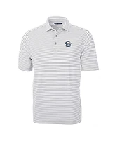 Cutter & Buck Men's Penn State Nittany Lions Throwback Logo Virtue Eco Pique Stripe Polo