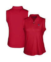 Cutter & Buck Women's Red Houston Texans Americana Logo Forge DryTec Stretch Sleeveless Polo