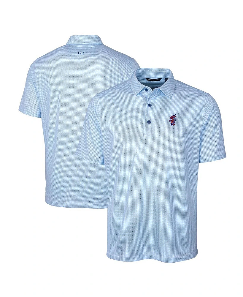 Cutter & Buck Men's Florida Gators Swinging Gator Pike Double Dot Print Stretch Polo