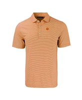 Cutter & Buck Men's Clemson Tigers Forge Eco Double Stripe Stretch Polo