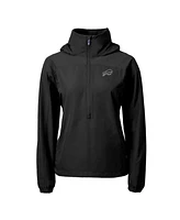 Cutter & Buck Women's Buffalo Bills Charter Eco Half-Zip Hoodie Anorak Jacket