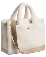 Coach Shearling Cargo Medium Tote Bag