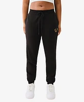 True Religion Women's Crystal Horseshoe Jogger