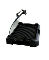 Megachef Reversible Indoor Grill and Griddle with Removable Glass Lid