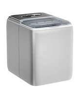 26 lbs Portable Countertop Self-Cleaning Ice Maker, 9 Bullet Cubes in 6 Mins with Handle