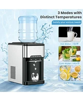 Inolait Sugift Water Cooler Dispenser 3-in-1 with Built-in Ice Maker and 3 Temperature Settings