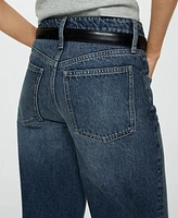 Mango Women's High-Waist Slouchy Jeans