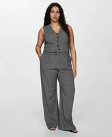 Mango Women's Pinstripe Suit Pants