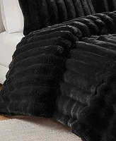 Madison Park Jasmine Faux Fur Reverse to Velvet 3-Pc. Comforter Set