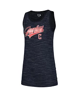 New Era Women's Navy Cleveland Guardians Space-Dye Active Tank Top