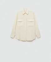 Mango Women's Oversized Lyocell Shirt