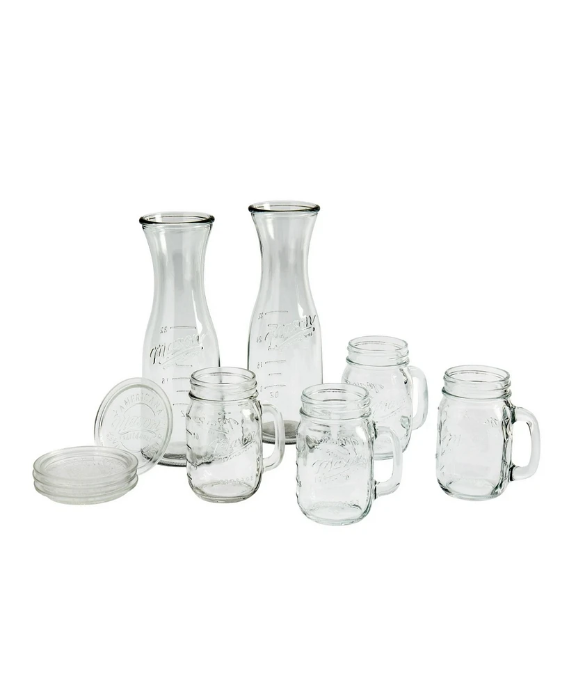 Mason Craft & More 10 Piece Glass Drinkware Set