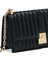 kate spade new york Deco Quilted Leather Mini Flap Chain Crossbody Bag