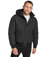 Calvin Klein Arctic Faille Parka Bomber with Sherpa lined Hood